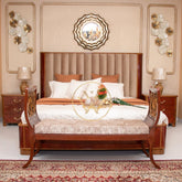 WOODEN MAHOGANY BED SET