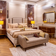Brass Line Bed Set