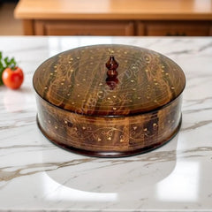 Wooden Hot Pot with Steel Bowl