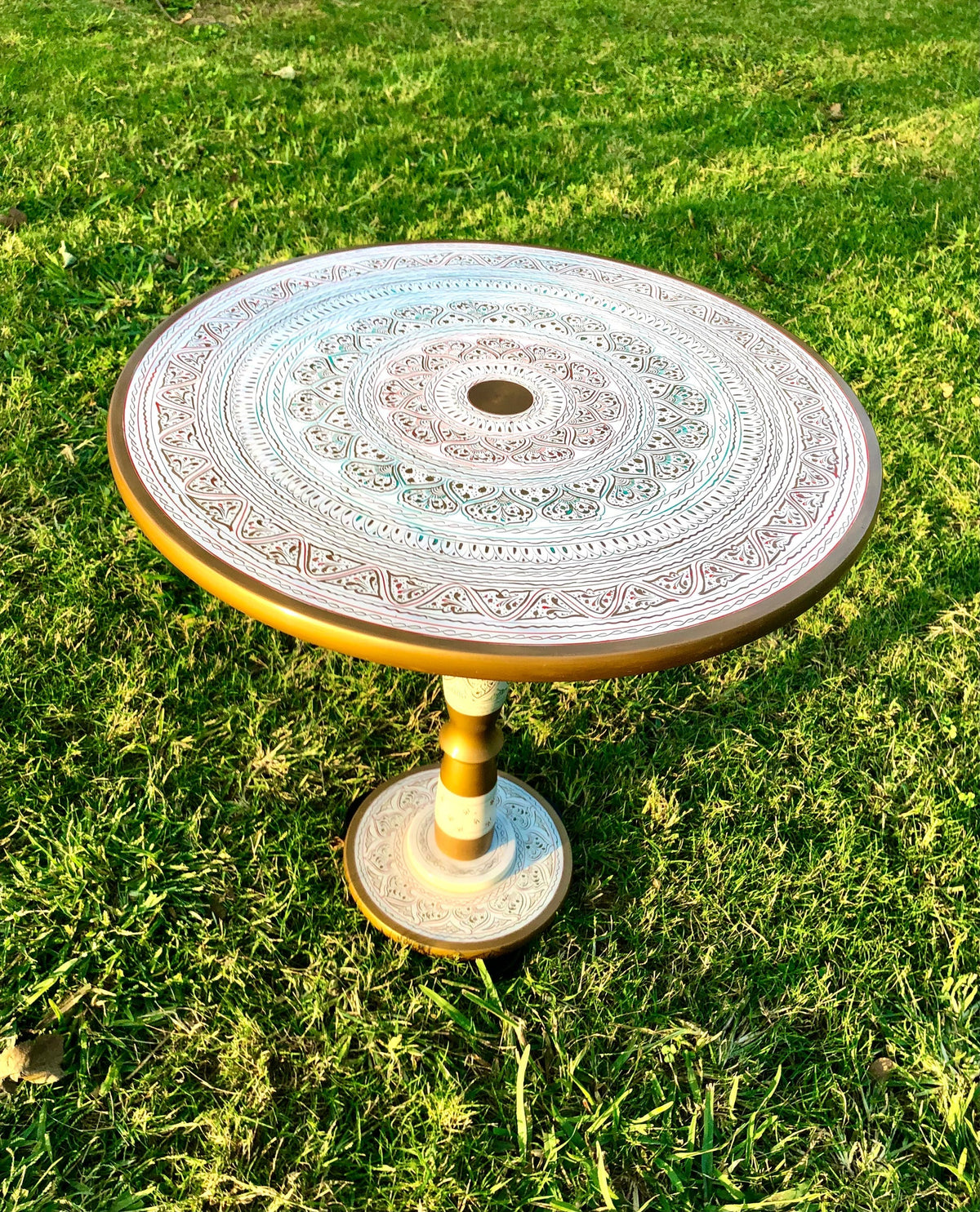 Round Naksheen Art Coffee Table