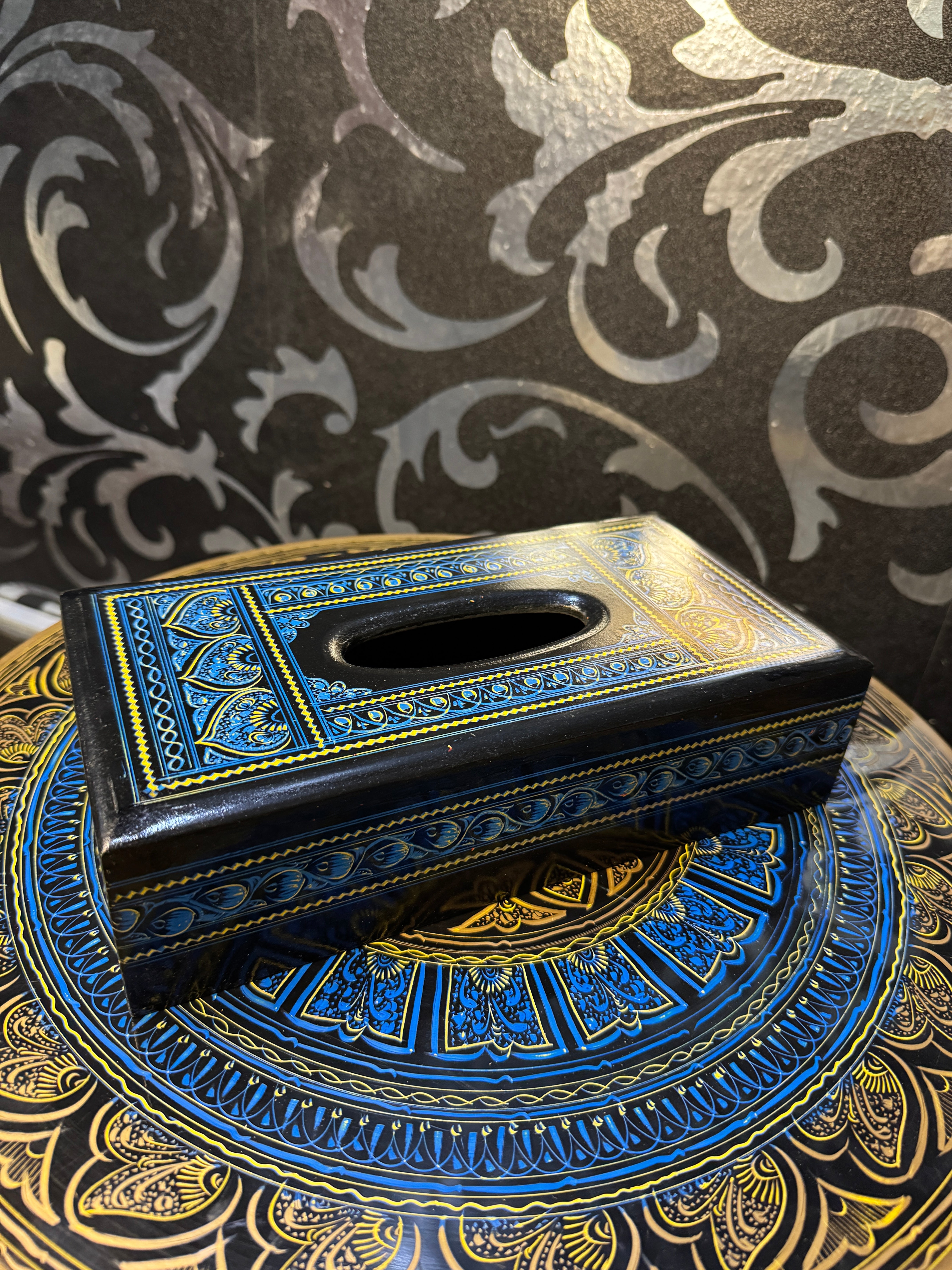 tissue box naqshi art
