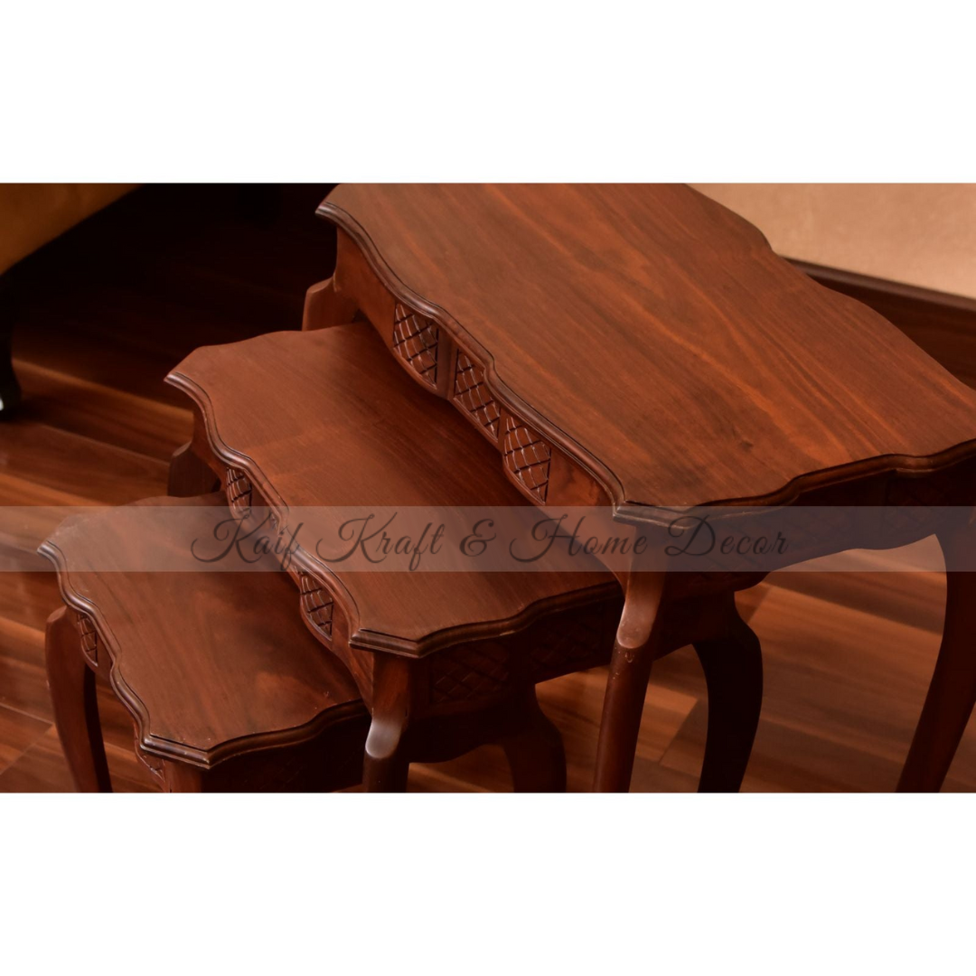 Sheesham Wood Nesting Table Set