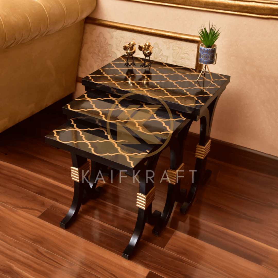 Sheesham Wood Nesting Table Set