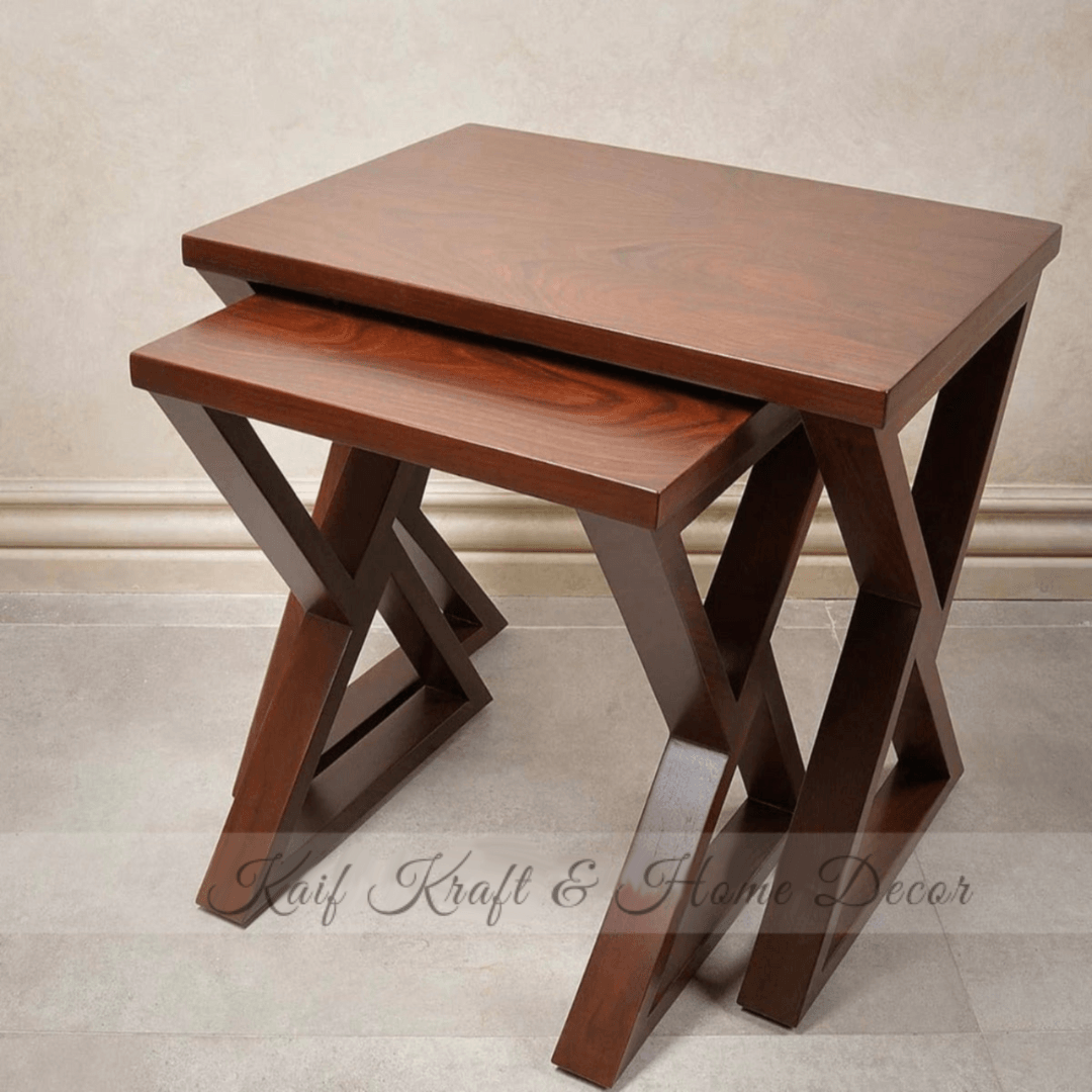 Sheesham Wood Nesting Table Set